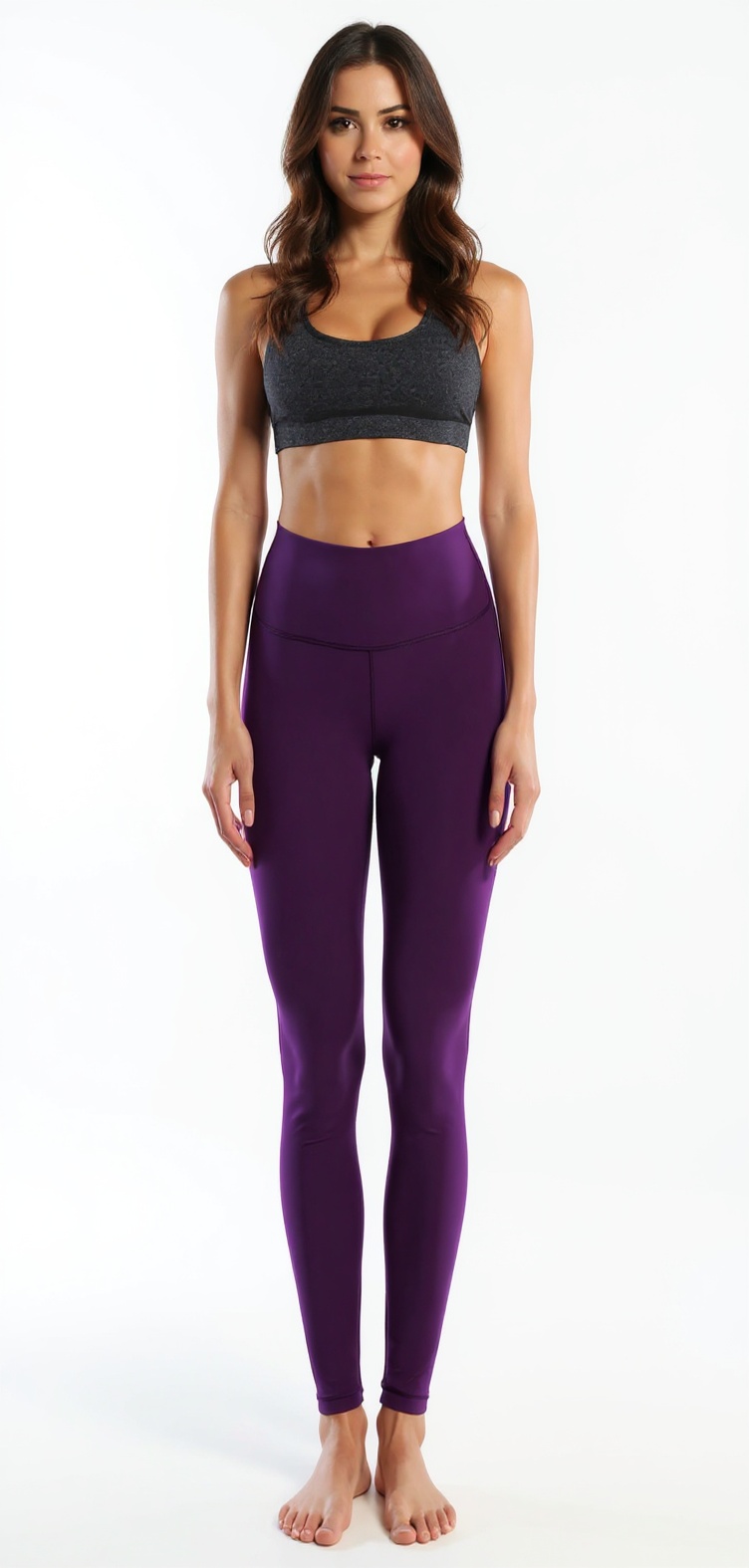 High-Waist Leggings in Plum — High Rise Only style look