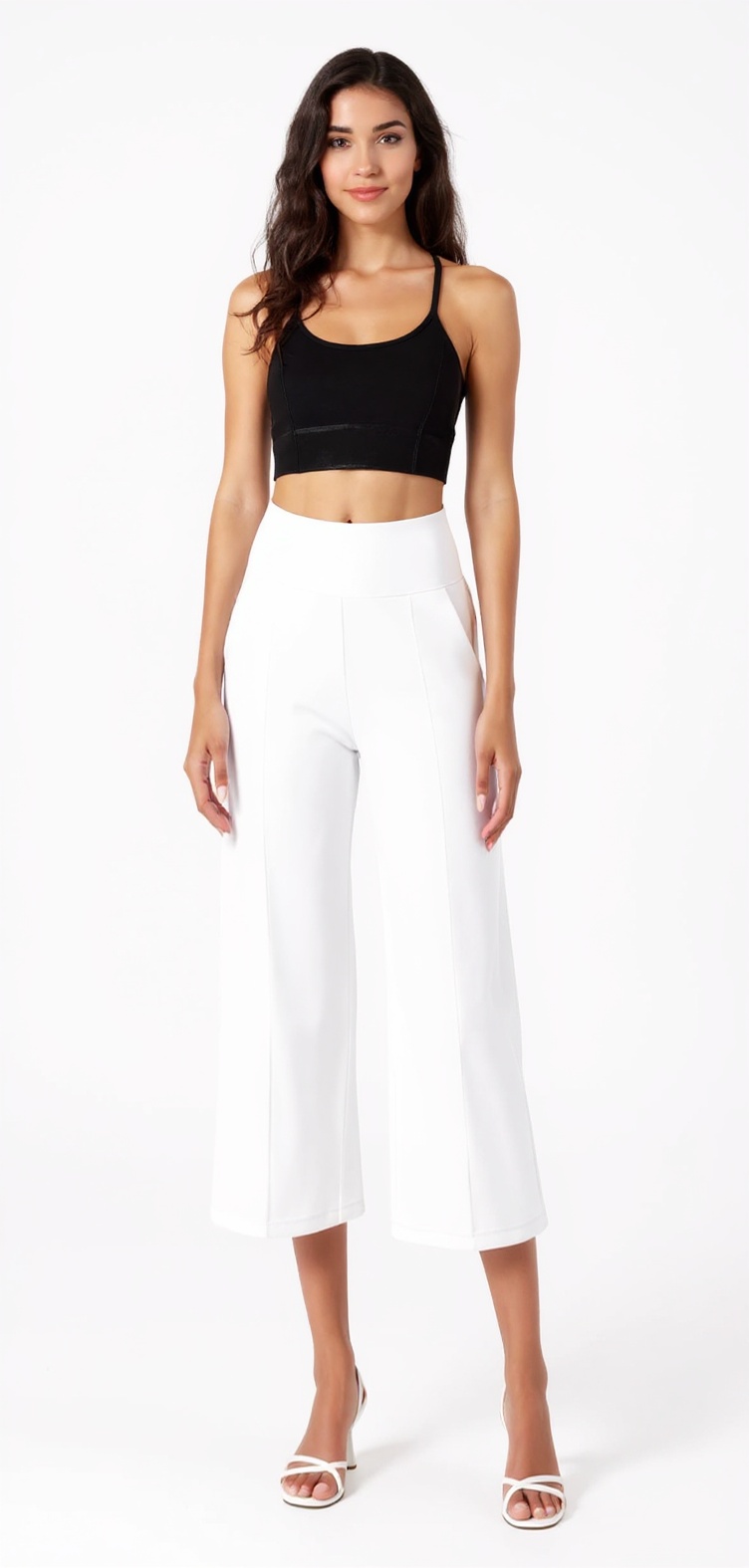 Capri Leggings in White — High Rise Only style look